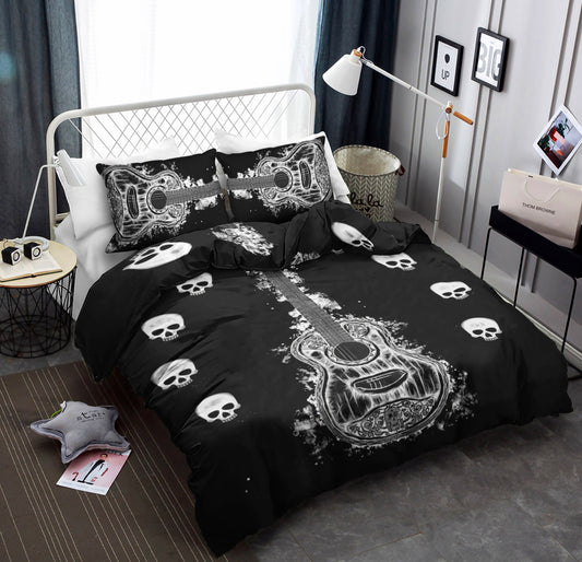 Guitar And Skulls CLM190826M Bedding Sets