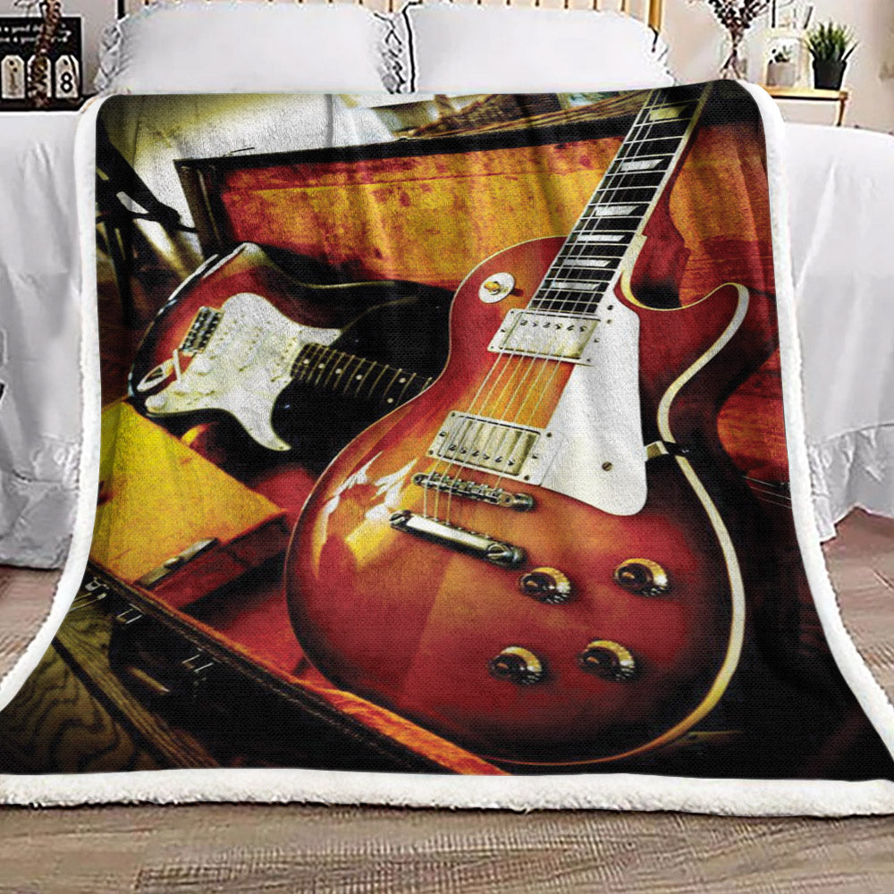 Guitar BL0110125F Sherpa Fleece Blanket