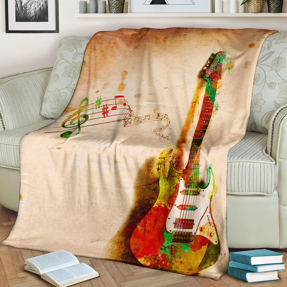 Guitar BL170994F Sherpa Fleece Blanket