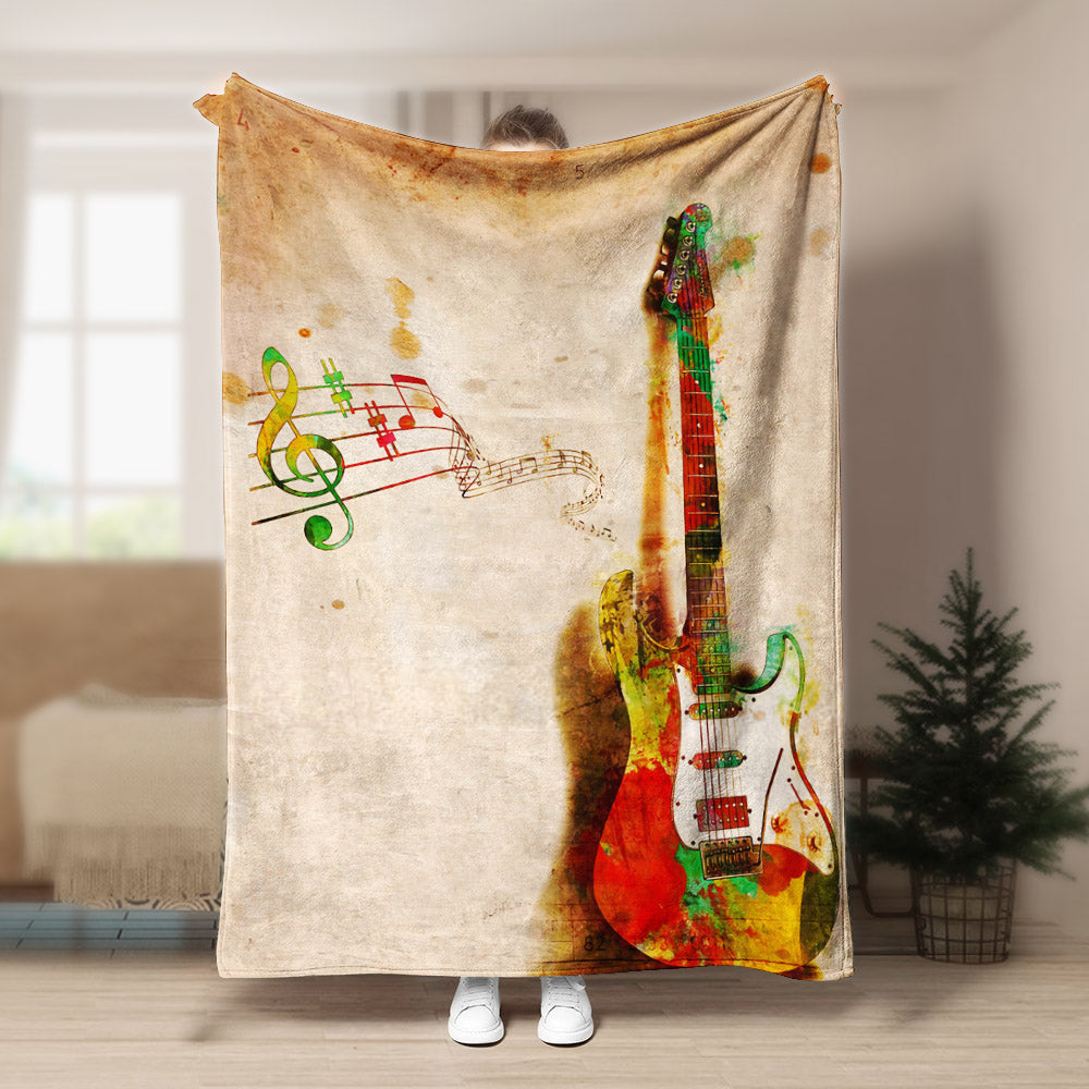 Guitar BL170994F Sherpa Fleece Blanket