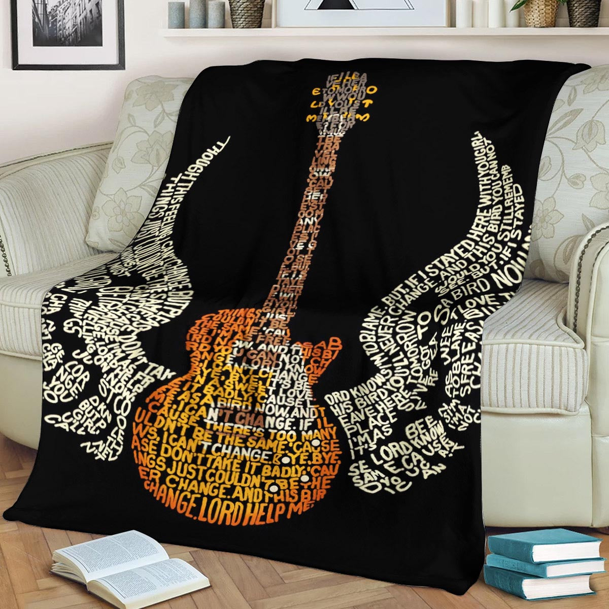 Guitar BL190832F Sherpa Fleece Blanket