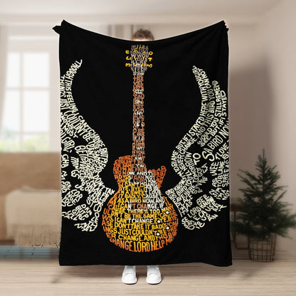Guitar BL190832F Sherpa Fleece Blanket