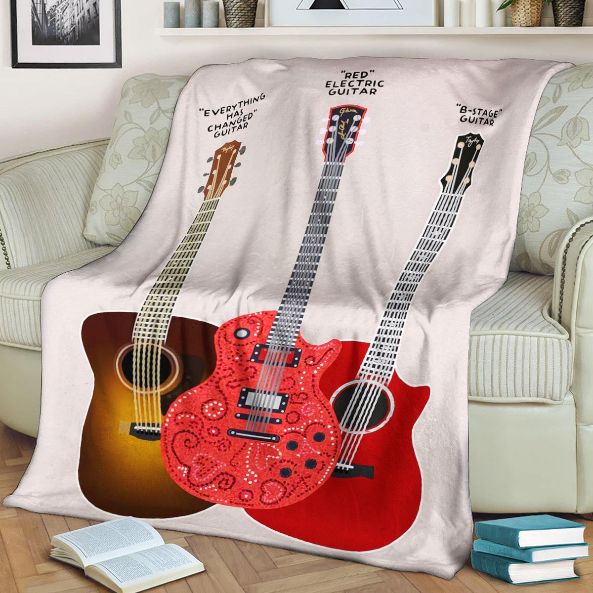 Guitar BL220826F Sherpa Fleece Blanket