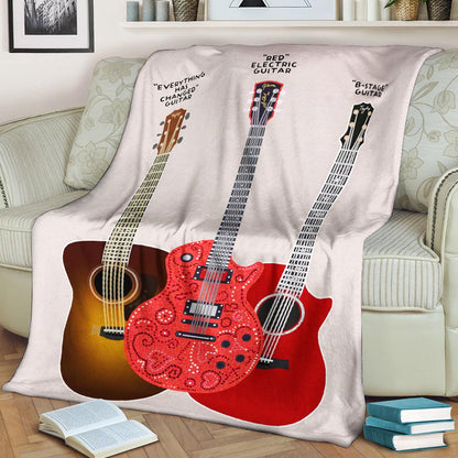 Guitar BL220826F Sherpa Fleece Blanket