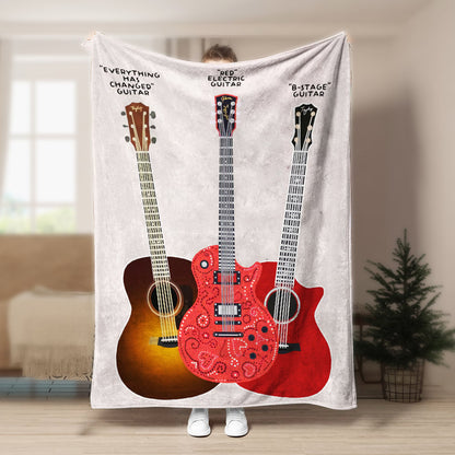 Guitar BL220826F Sherpa Fleece Blanket
