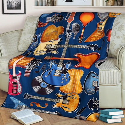 Guitar BL290825F Sherpa Fleece Blanket
