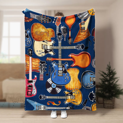 Guitar BL290825F Sherpa Fleece Blanket