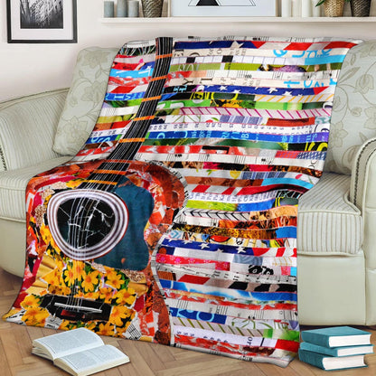 Guitar BT0309040F Sherpa Fleece Blanket