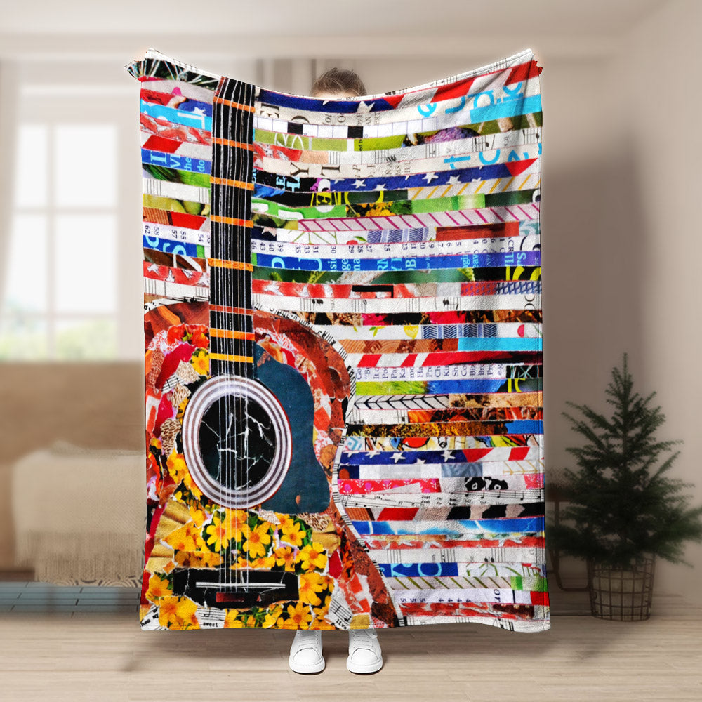 Guitar BT0309040F Sherpa Fleece Blanket