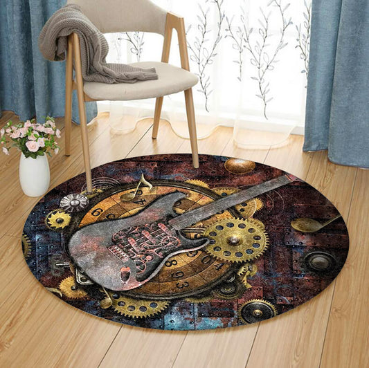 Guitar CG2210095TM Round Area Rug