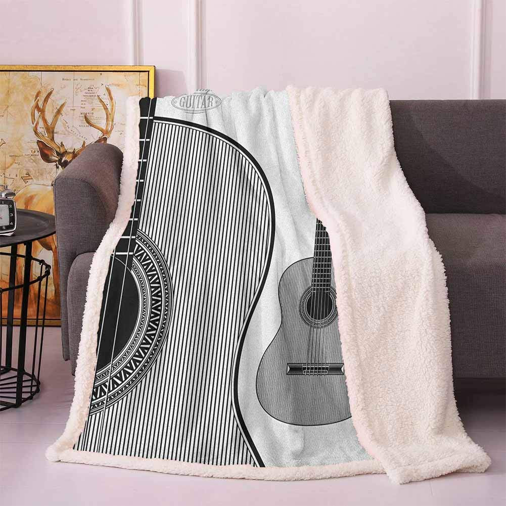 Guitar CLA0910196F Sherpa Fleece Blanket