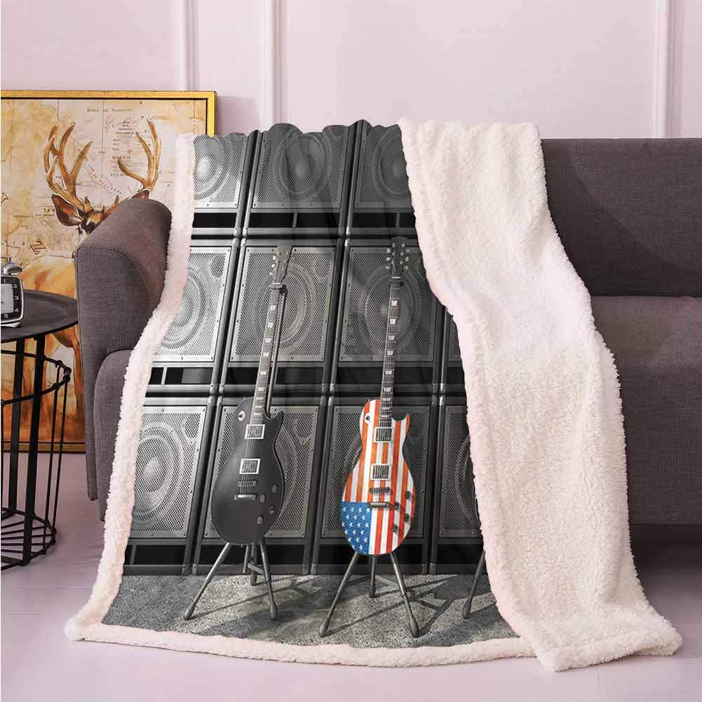 Guitar CLA0910198F Sherpa Fleece Blanket