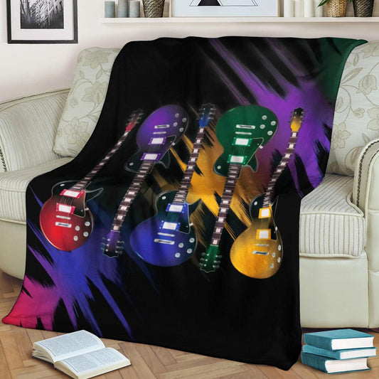 Guitar CLA140823 Sherpa Fleece Blanket