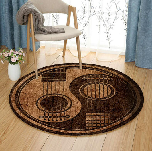 Guitar DD0509050RR Round Area Rug
