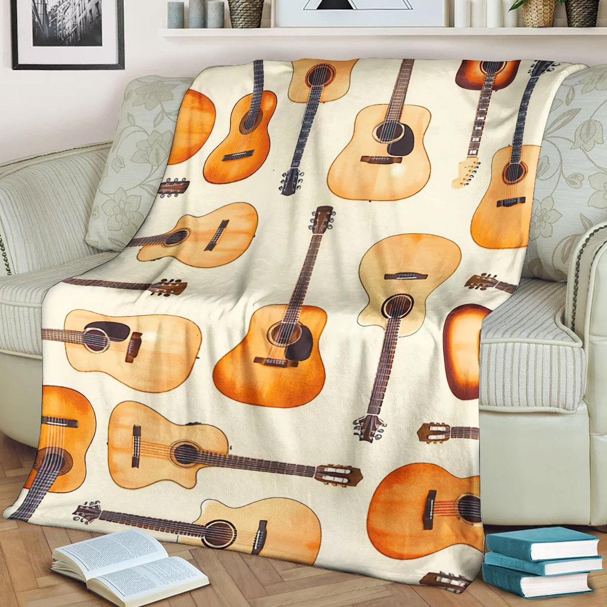 Guitar DP050992F Sherpa Fleece Blanket