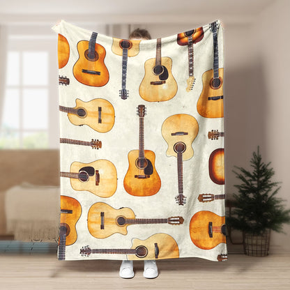 Guitar DP050992F Sherpa Fleece Blanket