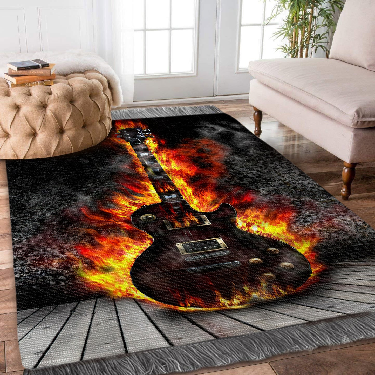 Guitar HM0110065F Decorative Floor-cloth
