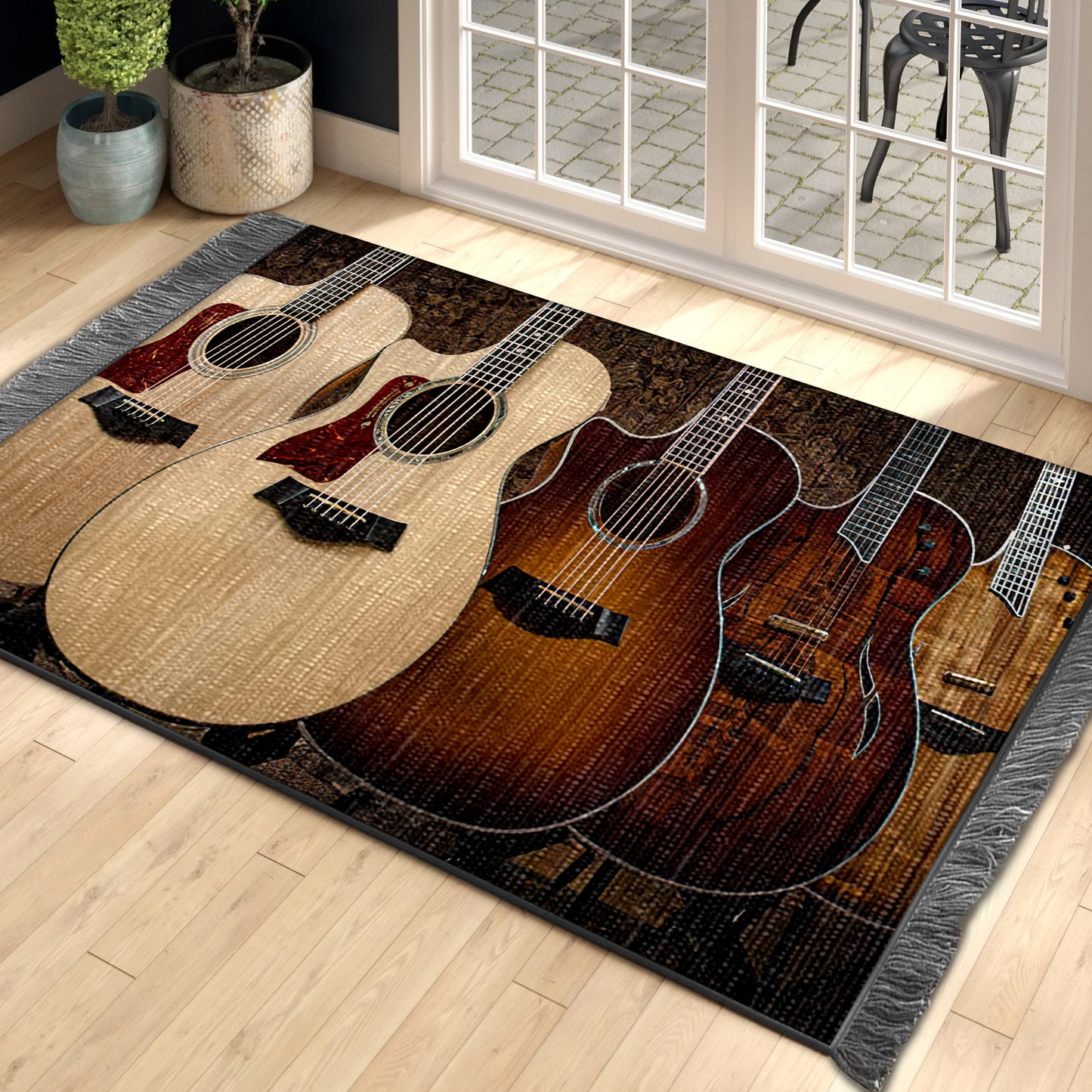 Guitar HM0110069F Decorative Floor-cloth