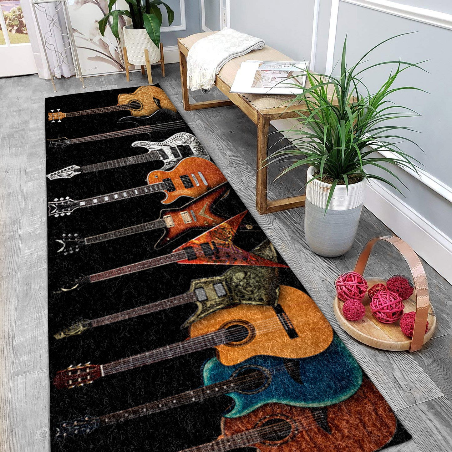 Guitar HM011022N Runner Rug