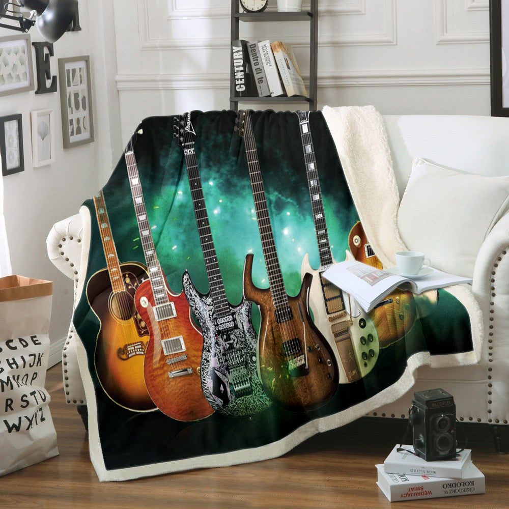 Guitar HM0210068TT Sherpa Fleece Blanket