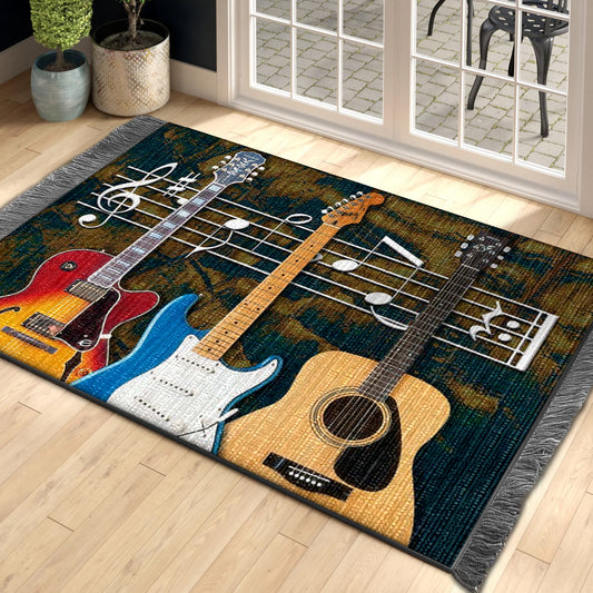 Guitar HM0310102F Decorative Floor-cloth