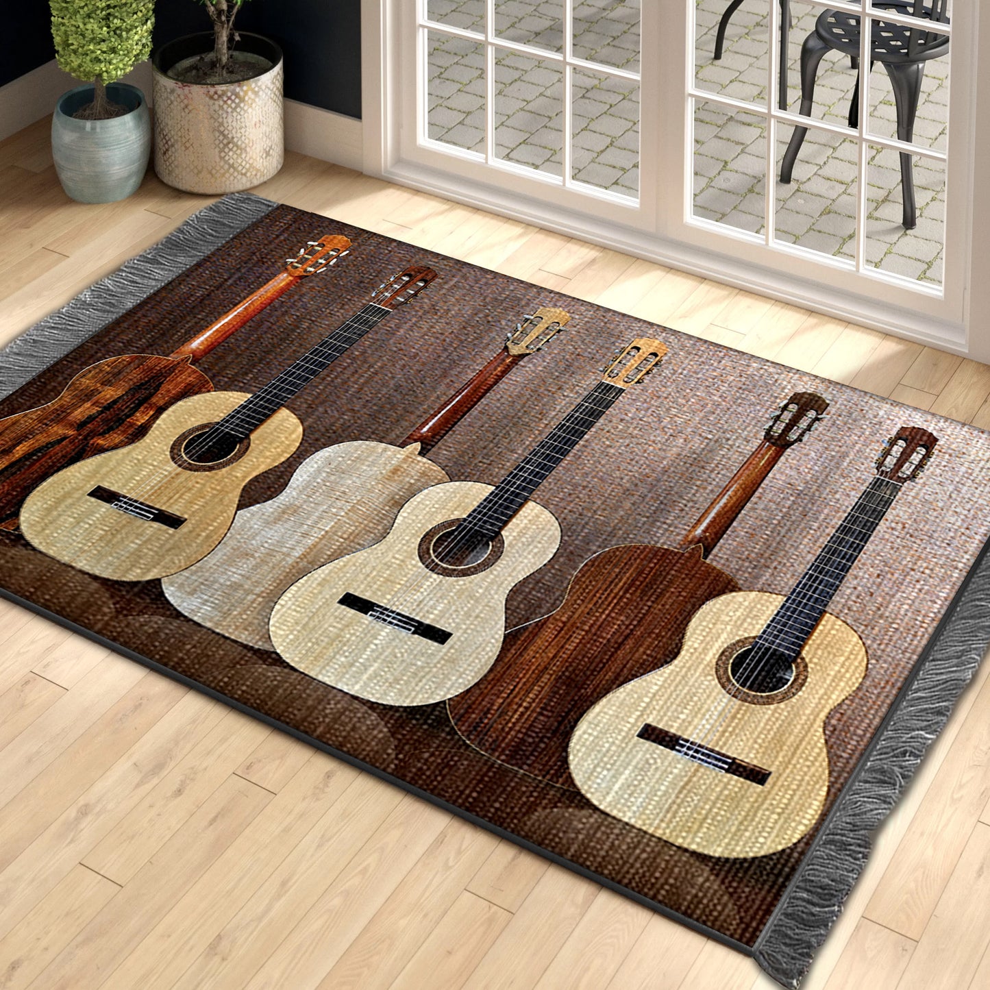 Guitar HM0510080F Decorative Floor-cloth