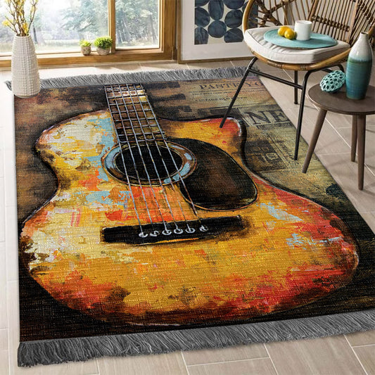 Guitar HM2009082F Decorative Floor-cloth