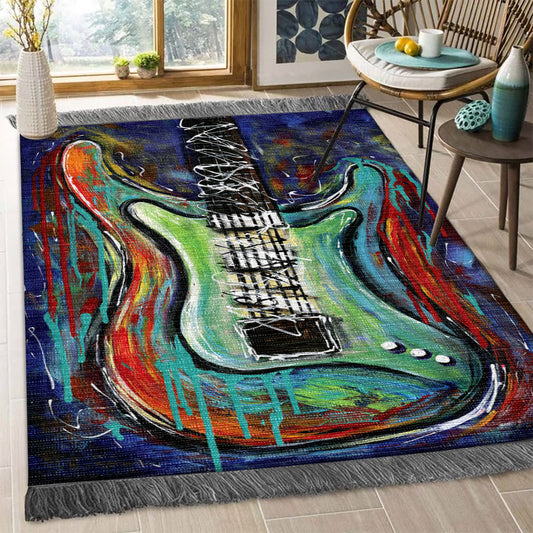 Guitar HM2009084F Decorative Floor-cloth