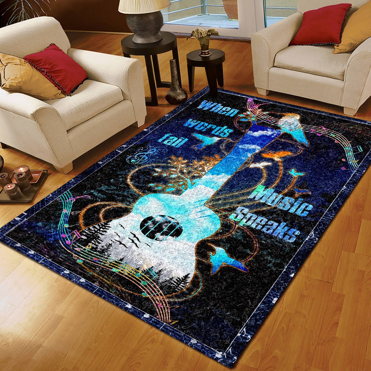 Guitar Music CL170971MDR Rug