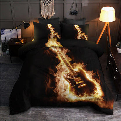 Guitar On Flame CLM260838 Bedding Sets