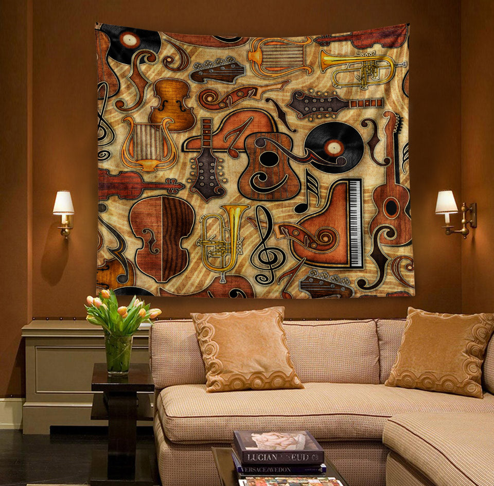 Guitar QN130804TM Decorative Wall Hanging Tapestry