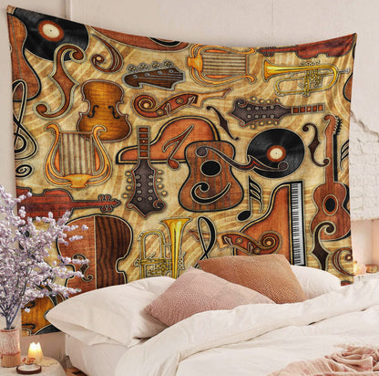 Guitar QN130804TM Decorative Wall Hanging Tapestry