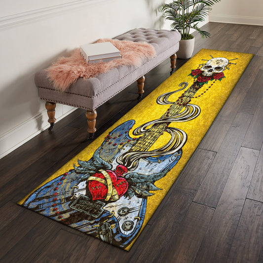 Guitar Skull DT1810022N Runner Rug