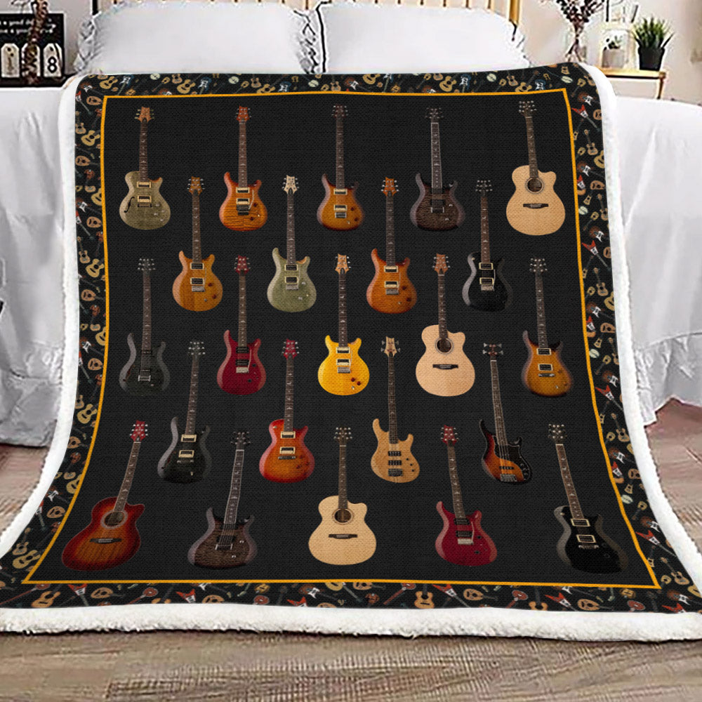 Guitar YH3110279F Sherpa Fleece Blanket