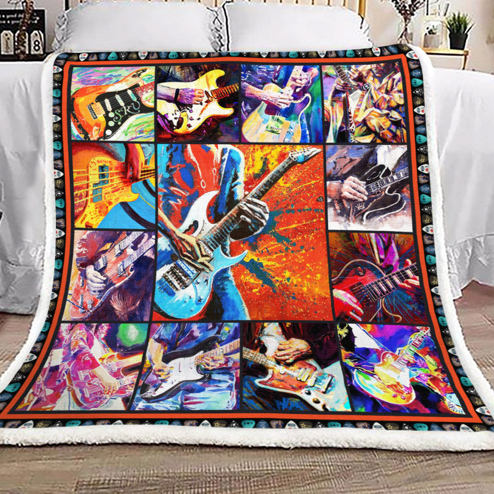Guitar YH3110281F Sherpa Fleece Blanket