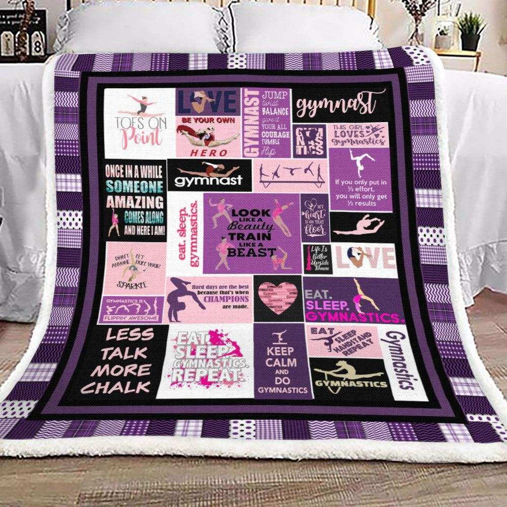 Gymnastic YH25100416F Sherpa Fleece Blanket