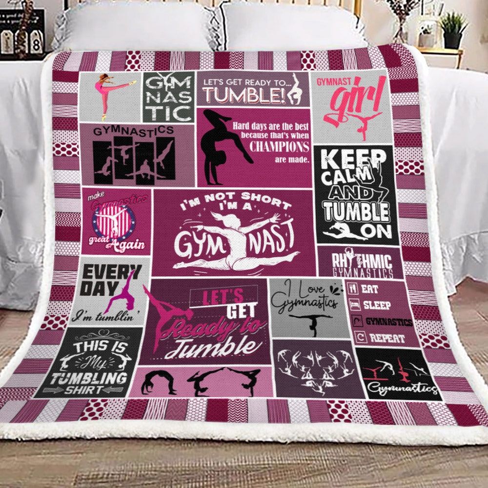 Gymnastic YH3110262F Sherpa Fleece Blanket