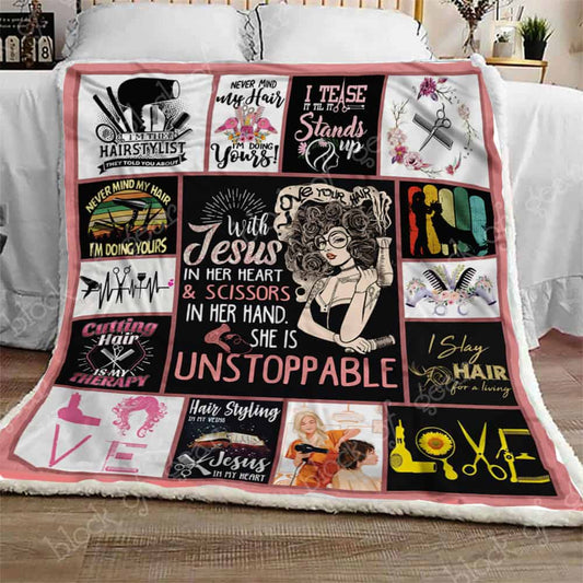 Hairstylist CL301088MDF Sherpa Fleece Blanket
