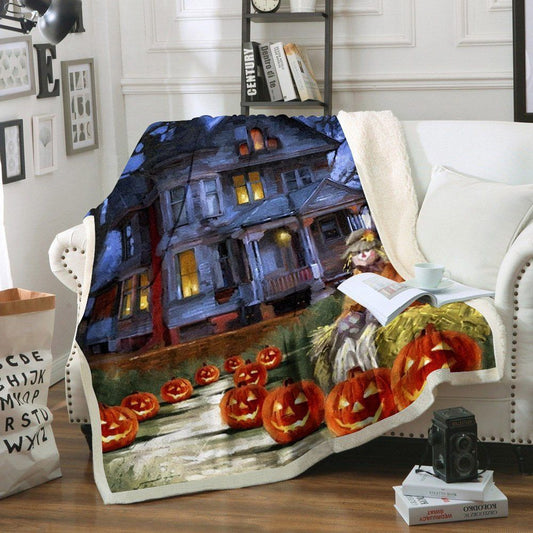 Halloween BL150823F Sherpa Fleece Blanket