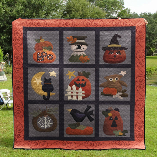 Happy Halloween CLA0910372Q Quilt Blanket