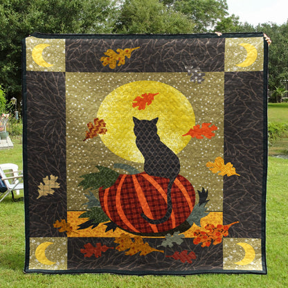 Halloween Cat CLM0910096 Quilt Blanket