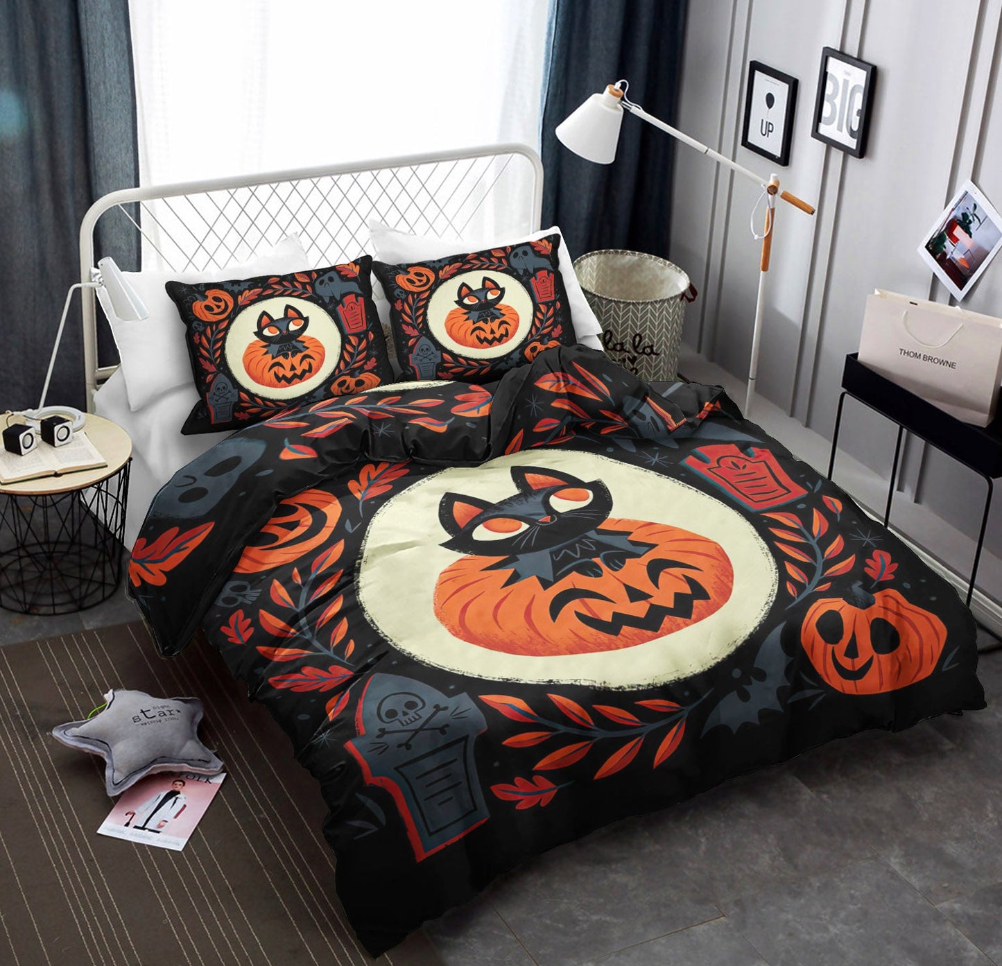 Halloween Cat DD220817BB Duvet Cover Bedding Sets