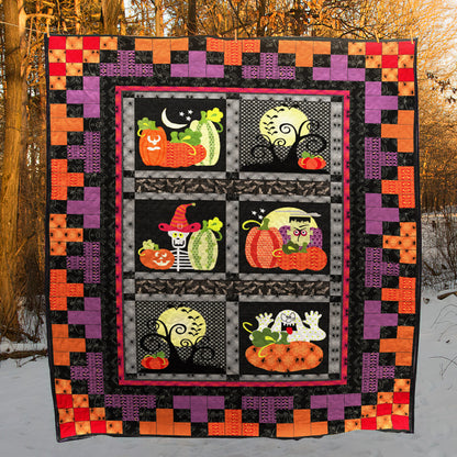 Halloween Pumpkin CLA0910358Q Quilt Blanket