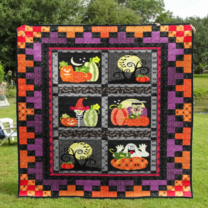 Halloween Pumpkin CLA0910358Q Quilt Blanket