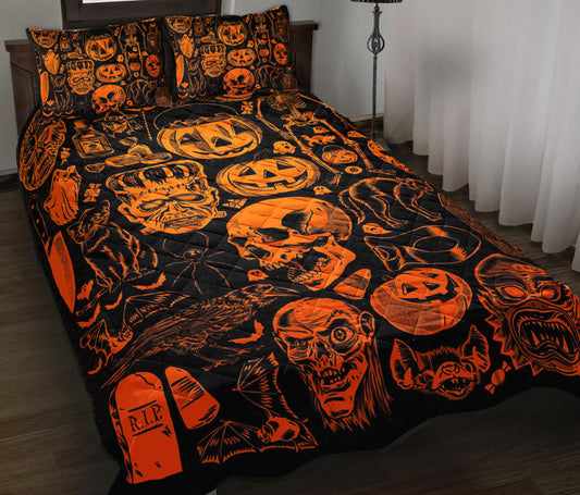 Halloween Quilt Bedding Set TL080914