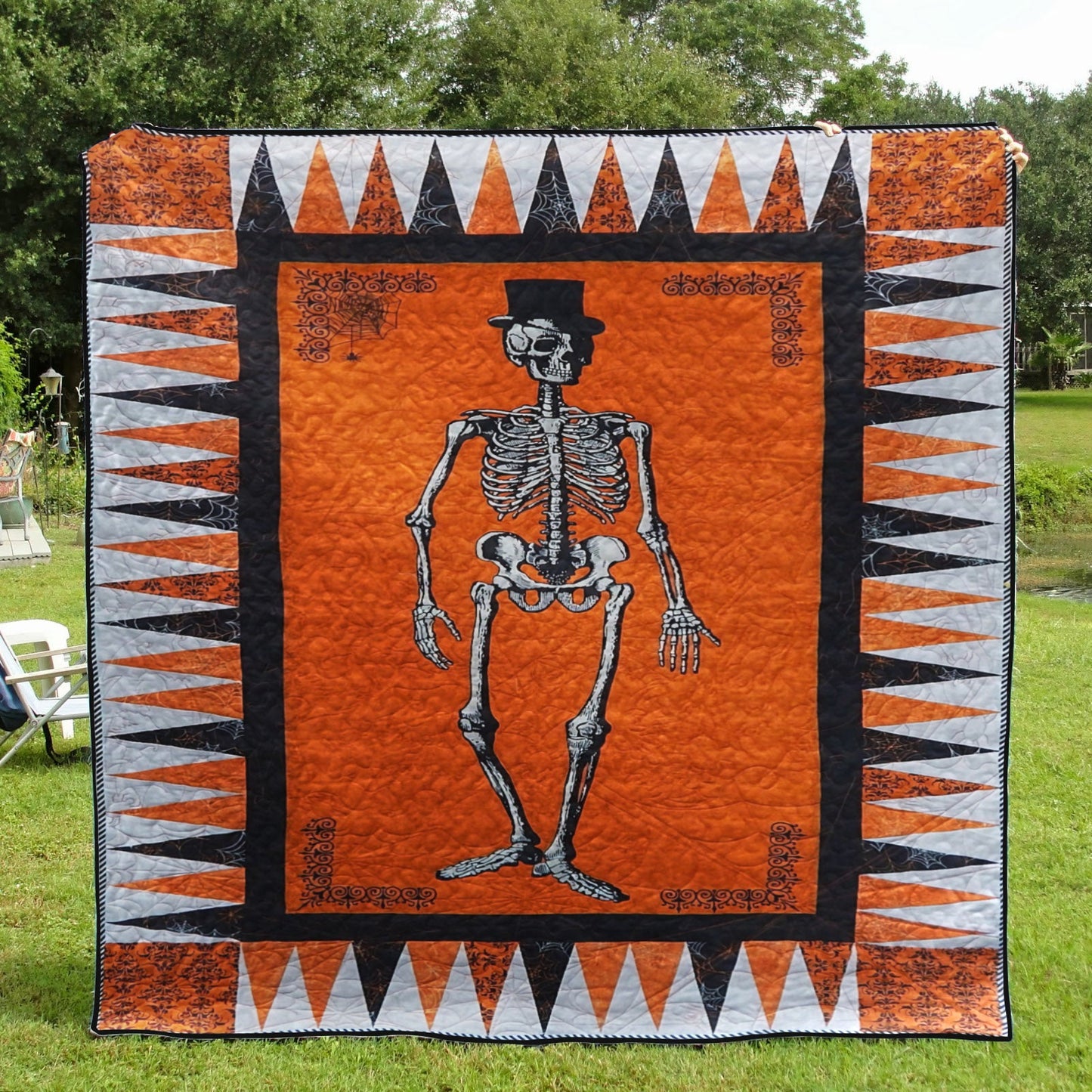 Halloween Skeleton CLA1110338Q Quilt Blanket