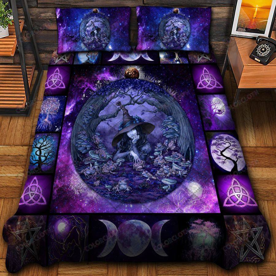 Halloween Wicca Witchcraft Quilt Bedding Set CLH0909004