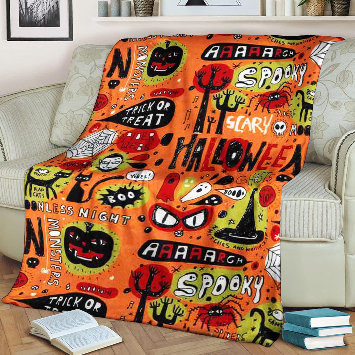 Halloween BL300852F Sherpa Fleece Blanket