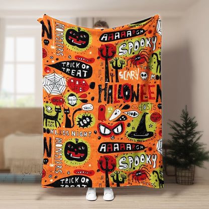Halloween BL300852F Sherpa Fleece Blanket