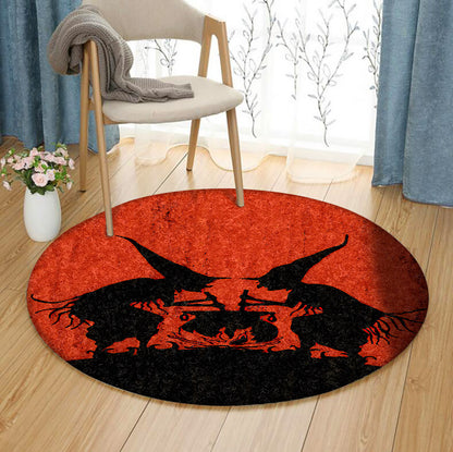 Halloween BT070808 Round Area Rug